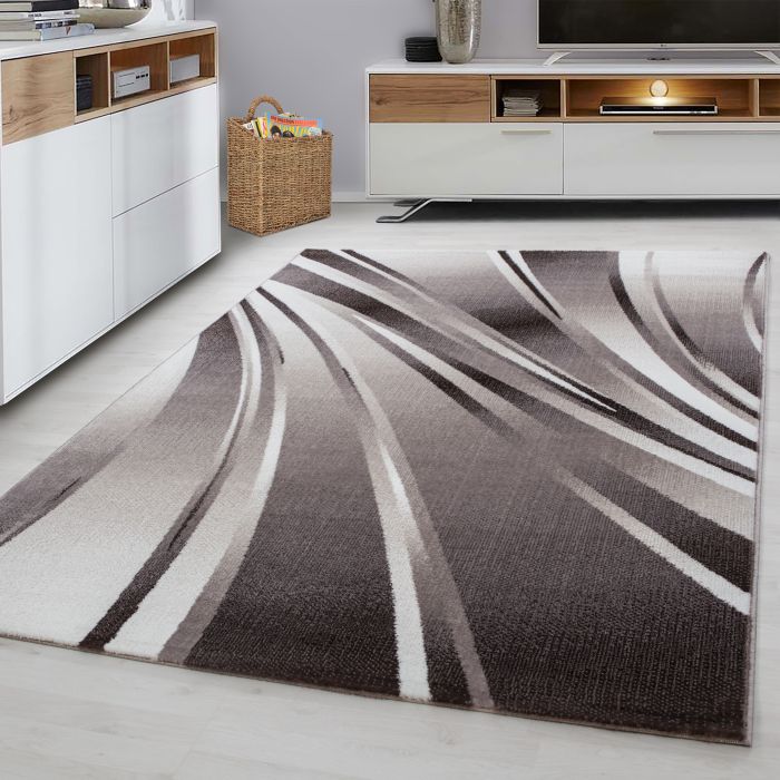 Parma Kristal vloerkleed laagpolig rechthoek 280x370cm bruin