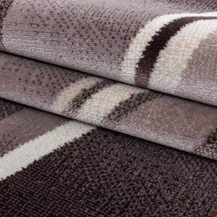 Parma Kristal vloerkleed laagpolig rechthoek 280x370cm bruin