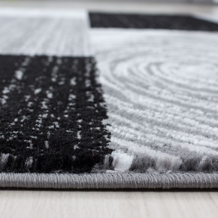 Parma Jawa vloerkleed laagpolig rechthoek 240x340cm zwart