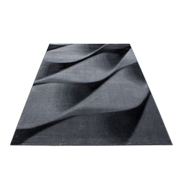 Parma Soft vloerkleed laagpolig rechthoek 240x340cm zwart