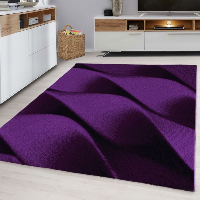 Parma Soft vloerkleed laagpolig rechthoek 280x370cm lila