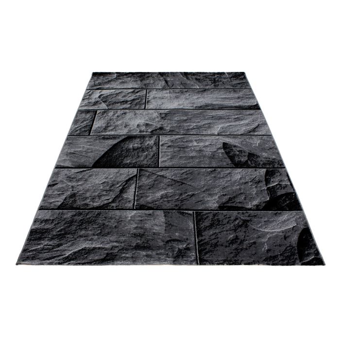 Parma Oltu vloerkleed laagpolig rechthoek 240x340cm zwart