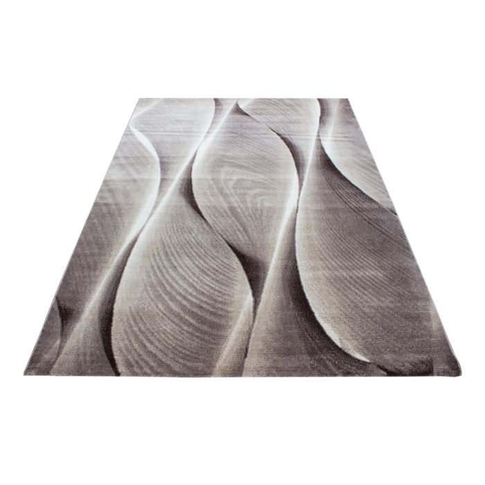 Parma Saty vloerkleed laagpolig rechthoek 280x370cm bruin