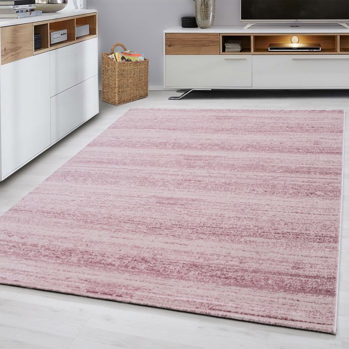 Plus vloerkleed laagpolig rechthoek 140x200cm roze