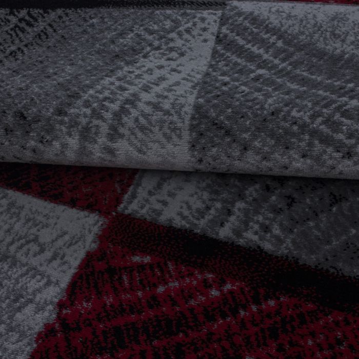 Plus Blok vloerkleed laagpolig rechthoek 140x200cm rood
