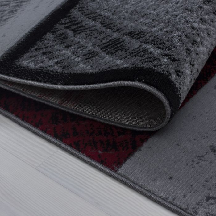 Plus Blok vloerkleed laagpolig rechthoek 140x200cm rood