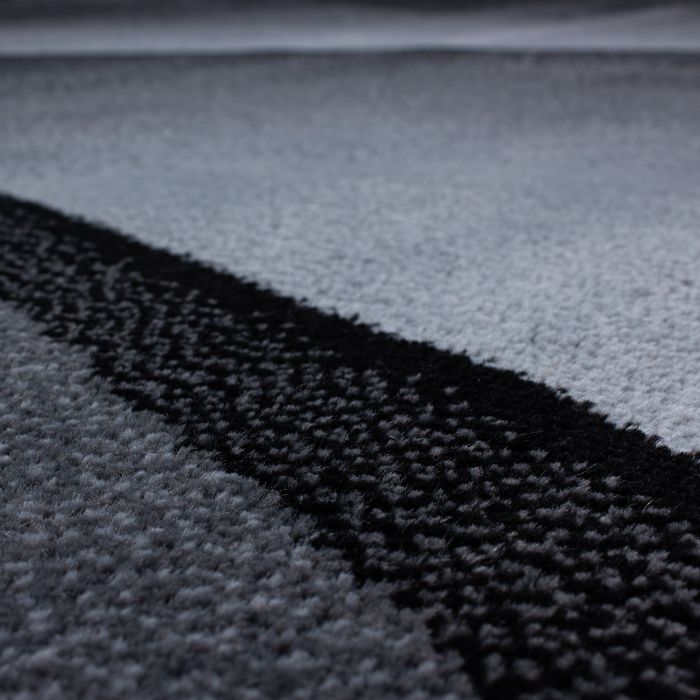 Plus Shadow vloerkleed laagpolig rechthoek 240x340cm zwart