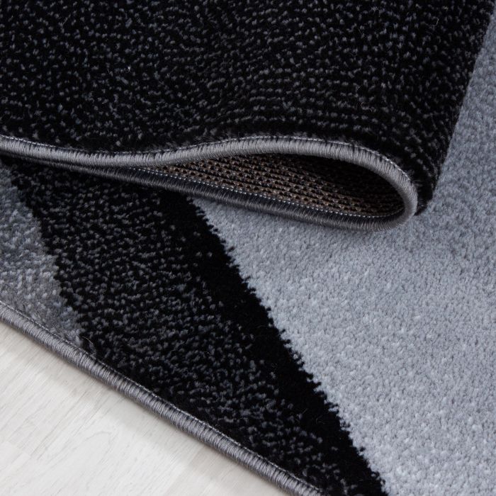 Plus Shadow vloerkleed laagpolig rechthoek 280x370cm zwart