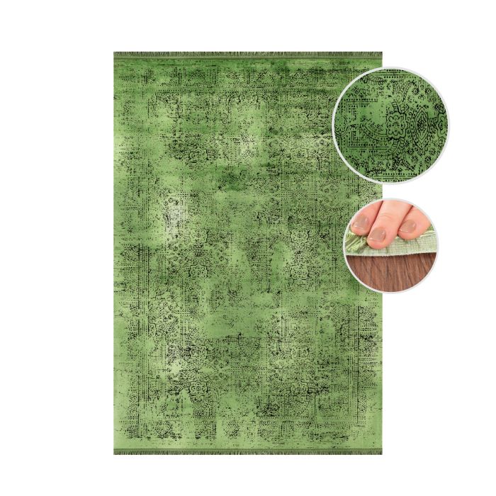 Elite Lunova vloerkleed laagpolig rechthoek 200x290cm groen