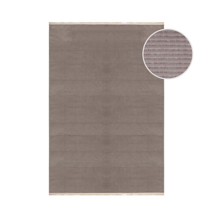 Style Lunix vloerkleed laagpolig rechthoek 120x170cm mokka
