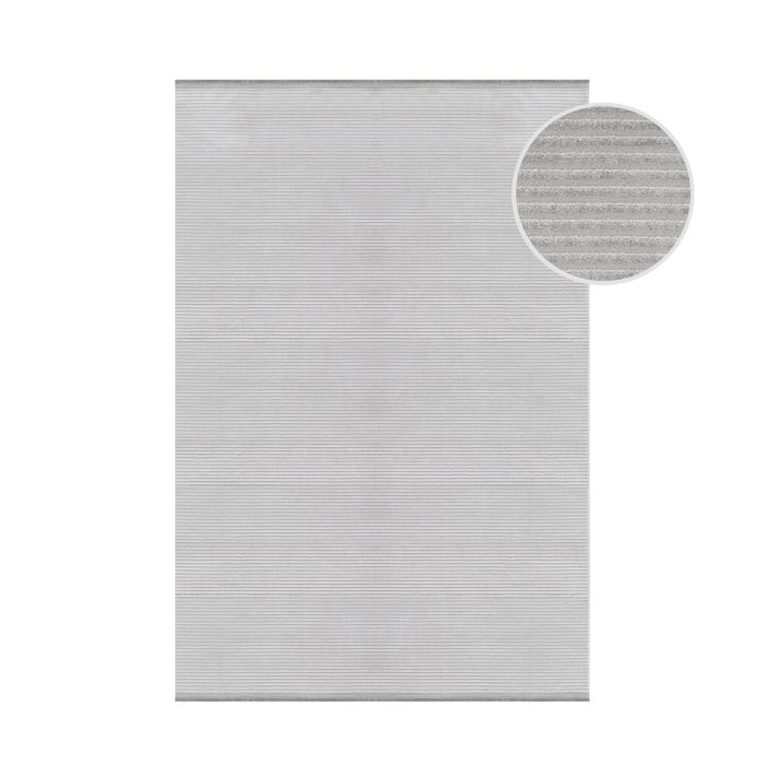 Style Lunix vloerkleed laagpolig loper 80x250cm zilver