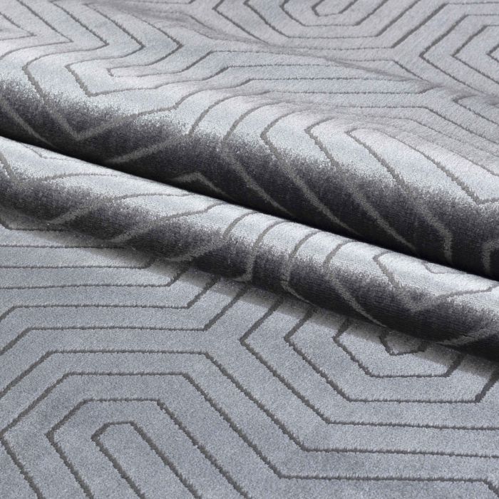 Style Veyza vloerkleed laagpolig loper 80x250cm grijs
