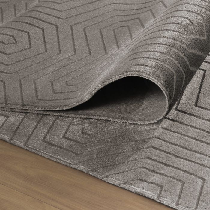 Style Veyza vloerkleed laagpolig rechthoek 120x170cm mokka