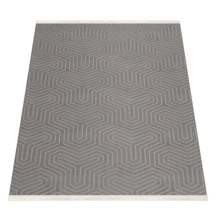 Style Veyza vloerkleed laagpolig rechthoek 120x170cm mokka