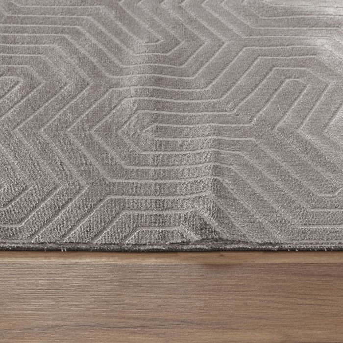 Style Veyza vloerkleed laagpolig rechthoek 120x170cm mokka