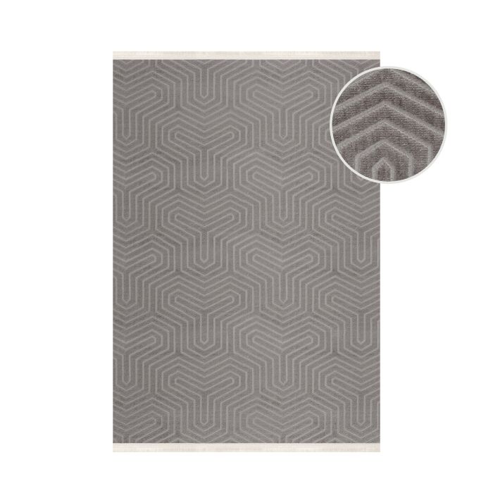 Style Veyza vloerkleed laagpolig rechthoek 120x170cm mokka