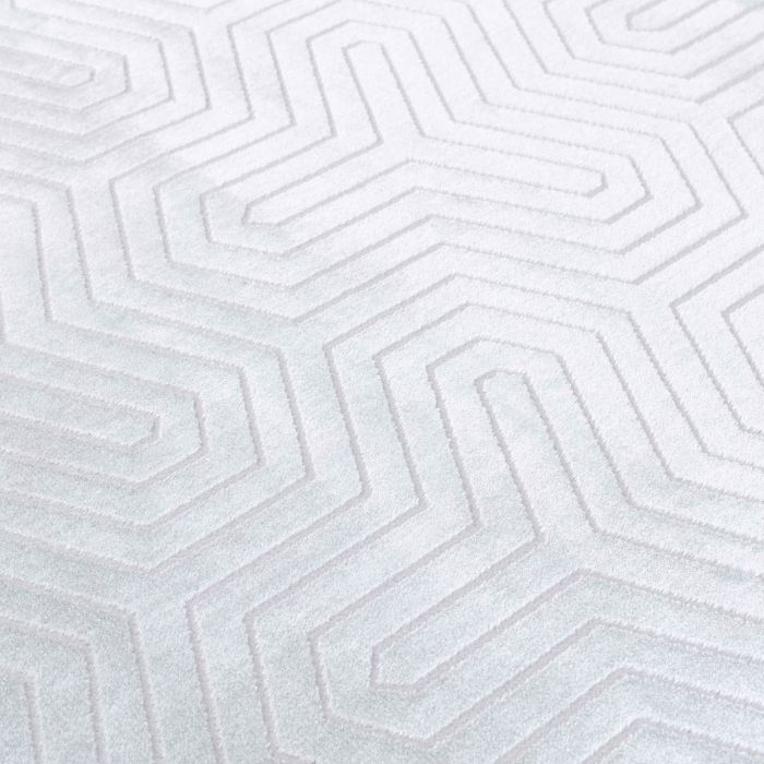 Style Veyza vloerkleed laagpolig rechthoek 200x290cm zilver