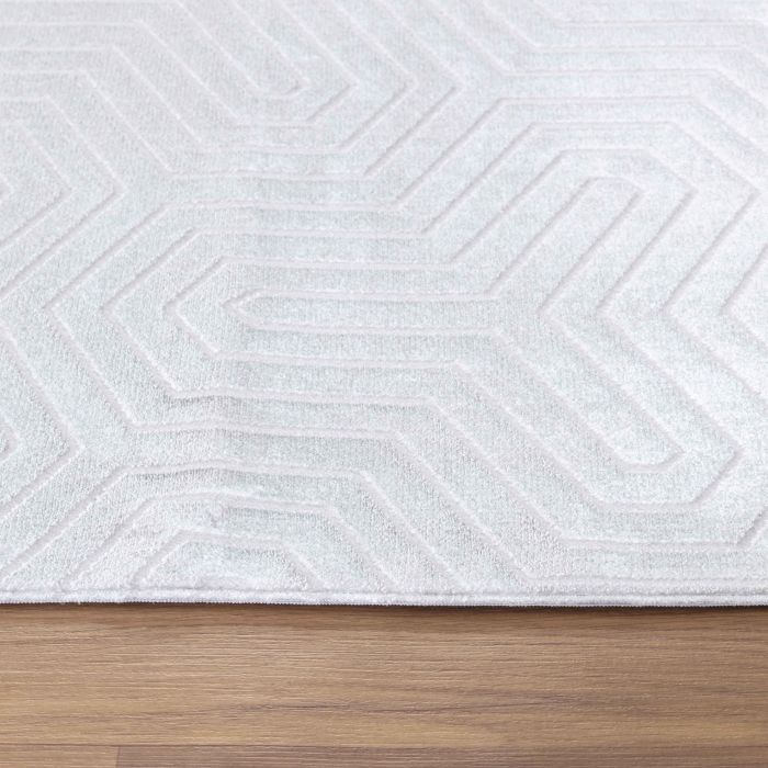 Style Veyza vloerkleed laagpolig rechthoek 200x290cm zilver