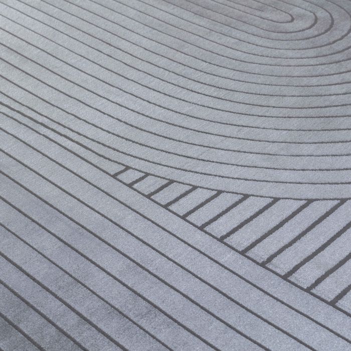 Style Orvyn vloerkleed laagpolig rechthoek 200x290cm grijs
