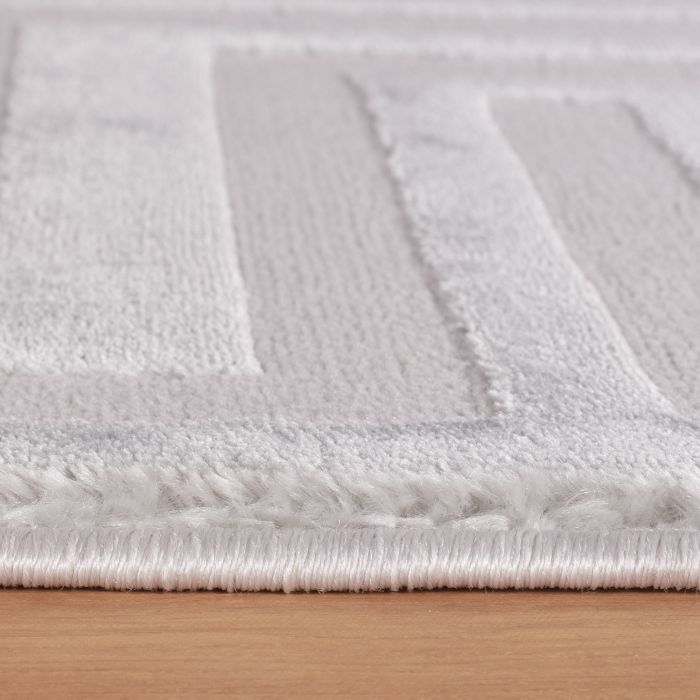 Sahara Veyra vloerkleed laagpolig rechthoek 160x230cm zilver
