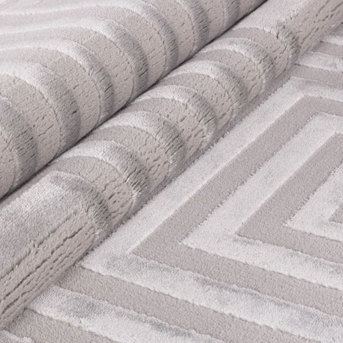 Sahara Veyra vloerkleed laagpolig rechthoek 160x230cm zilver