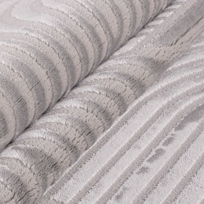 Sahara Lirix vloerkleed laagpolig rechthoek 240x340cm zilver