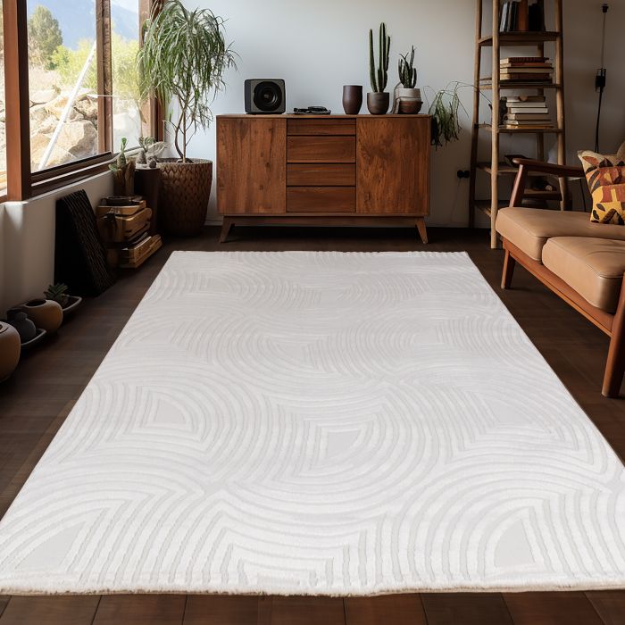 Sahara Nevra vloerkleed laagpolig rechthoek 120x170cm crème