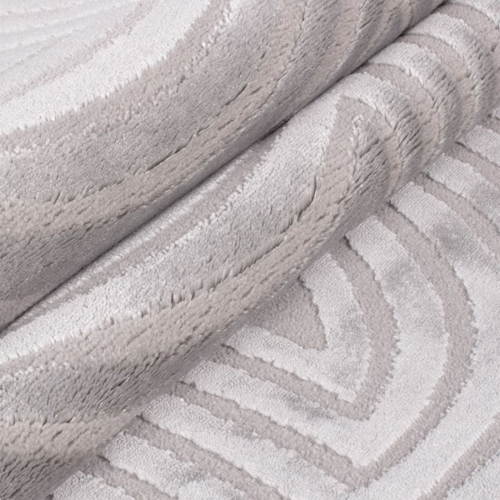 Sahara Nevra vloerkleed laagpolig rechthoek 120x170cm zilver