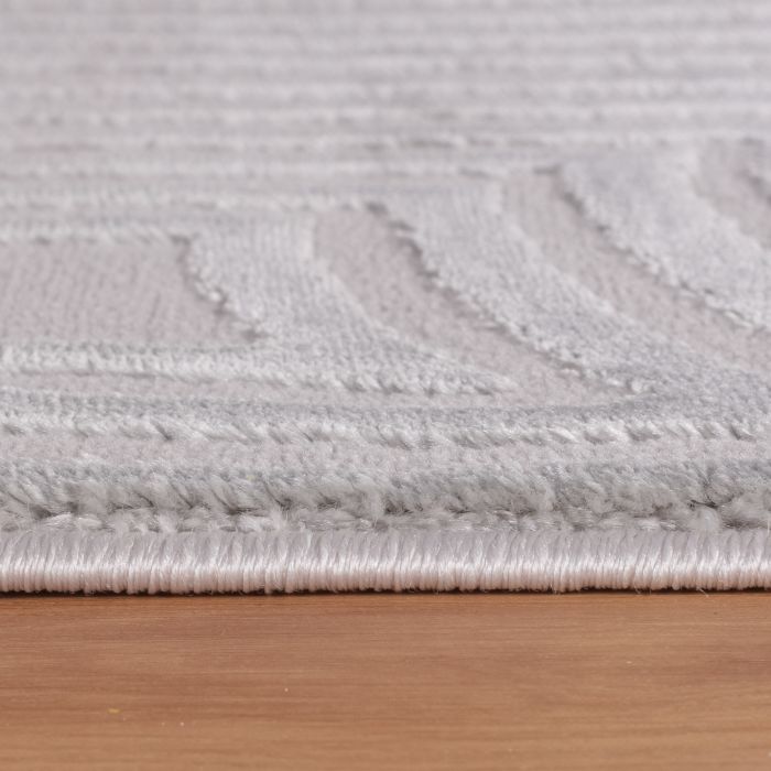 Sahara Nevra vloerkleed laagpolig rechthoek 280x370cm zilver
