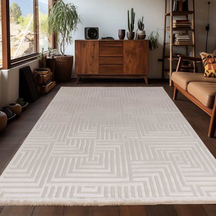 Sahara Zelora vloerkleed laagpolig rechthoek 160x230cm beige