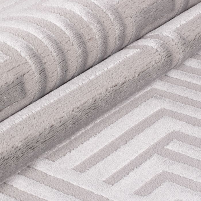 Sahara Zelora vloerkleed laagpolig rechthoek 240x340cm zilver