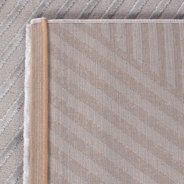 Sahara Aryon vloerkleed laagpolig rechthoek 140x200cm zilver