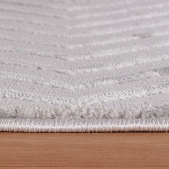 Sahara Aryon vloerkleed laagpolig rechthoek 240x340cm zilver