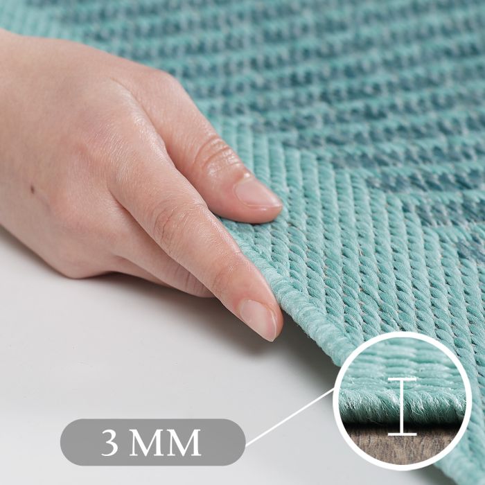 Giza buitenkleed rond Ø 200cm blauw
