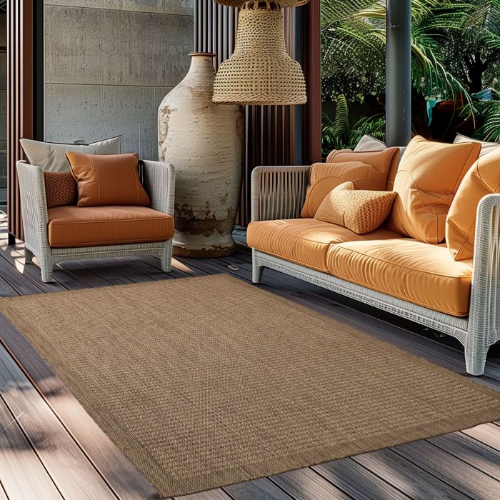 Giza buitenkleed rond Ø 160cm bruin