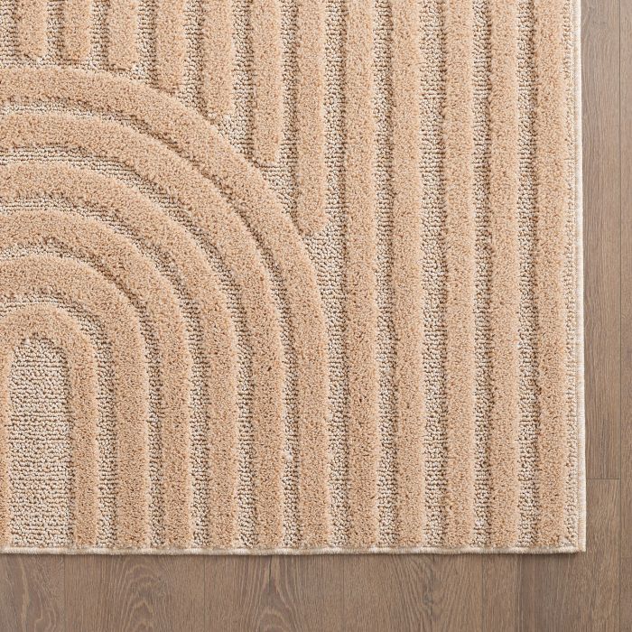 Art vloerkleed hoogpolig rechthoek 140x200cm roos