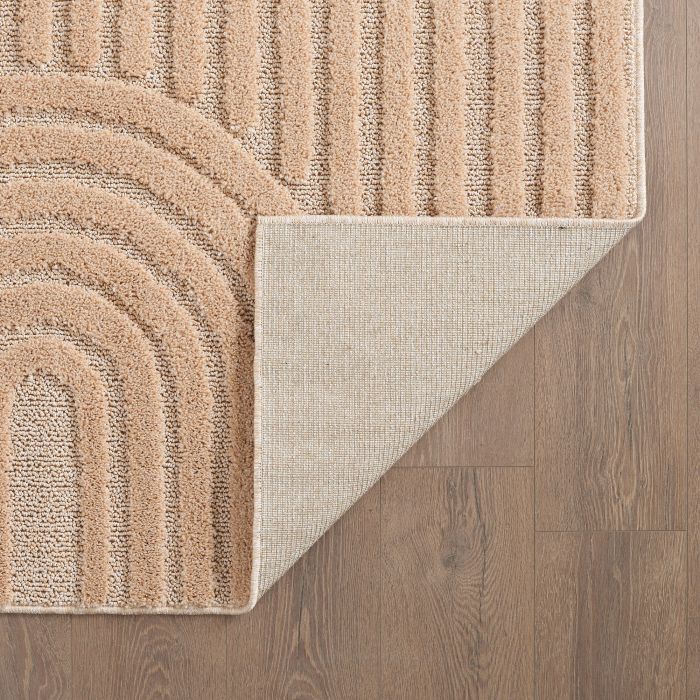 Art vloerkleed hoogpolig rond Ø 120cm roos