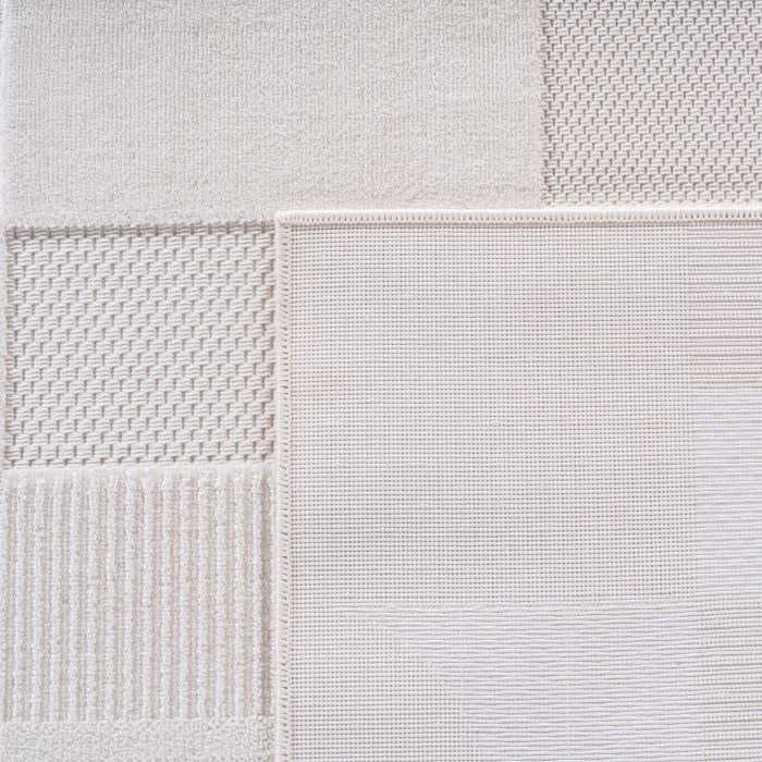 Doha Elvra vloerkleed laagpolig rechthoek 120x170cm crème
