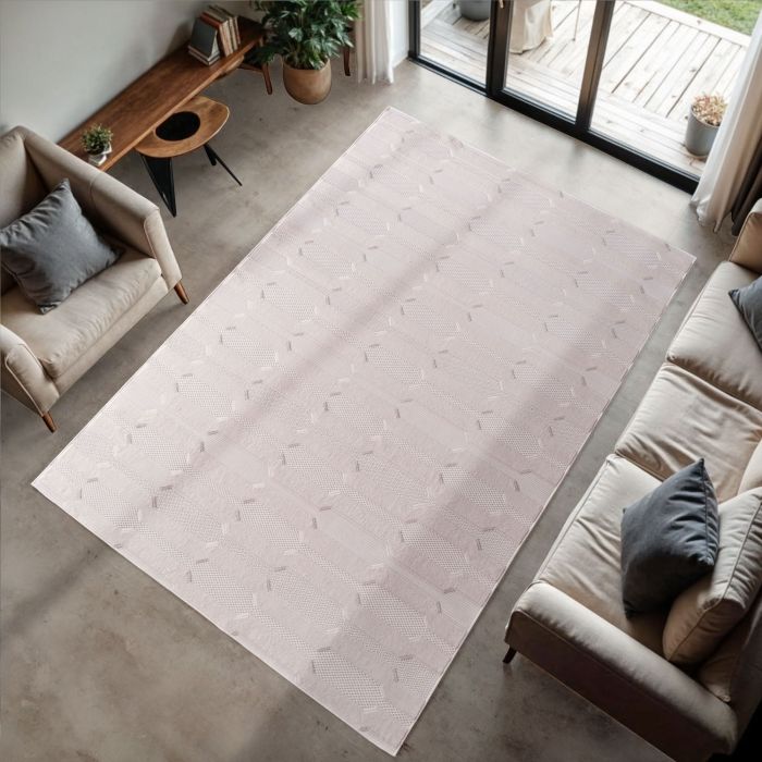 Doha Veyra vloerkleed laagpolig rechthoek 160x230cm crème