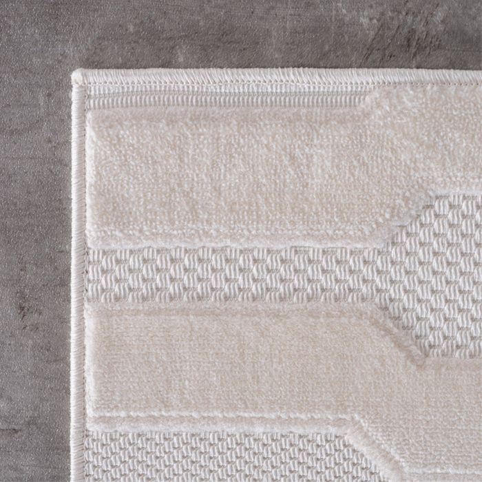 Doha Veyra vloerkleed laagpolig rechthoek 160x230cm crème