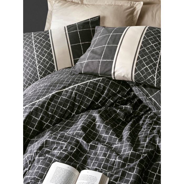 Dark 2-persoons dekbedovertrekset 200x220cm katoen renforcé antre beige