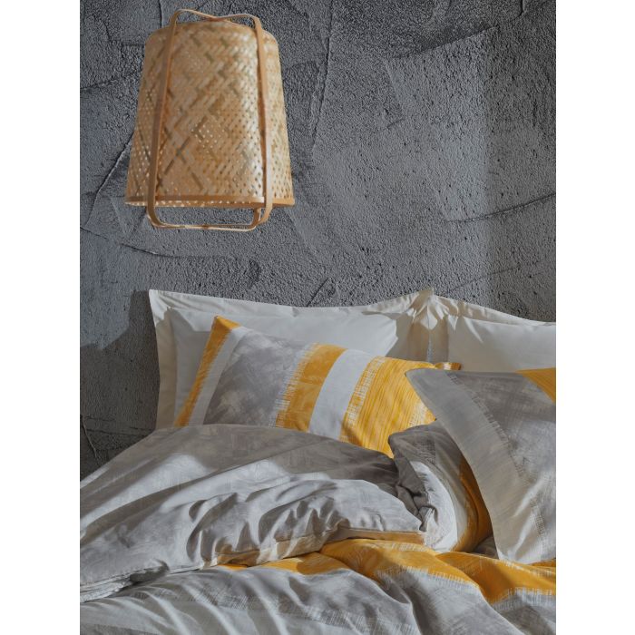 Mode Line 2-persoons dekbedovertrekset 200x220cm katoen renforcé liny grijs