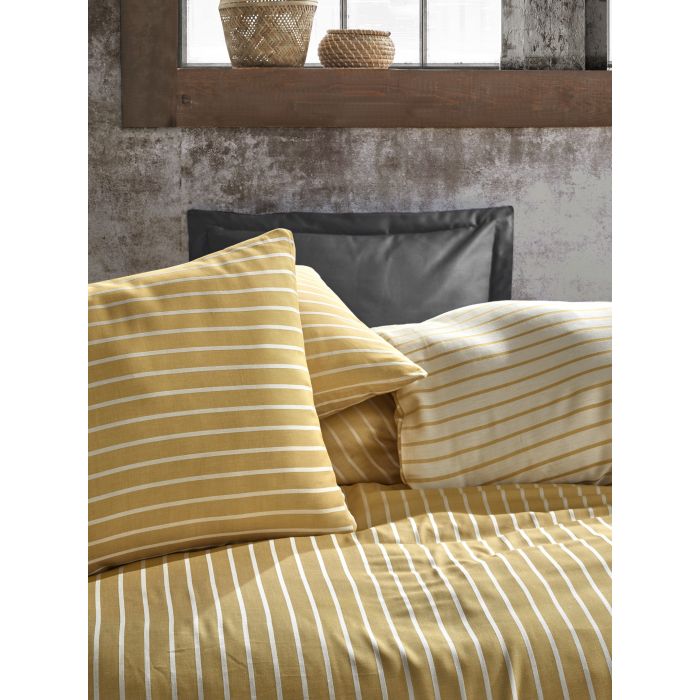 Bamboo 2-persoons dekbedovertrekset 200x220cm satijn geel