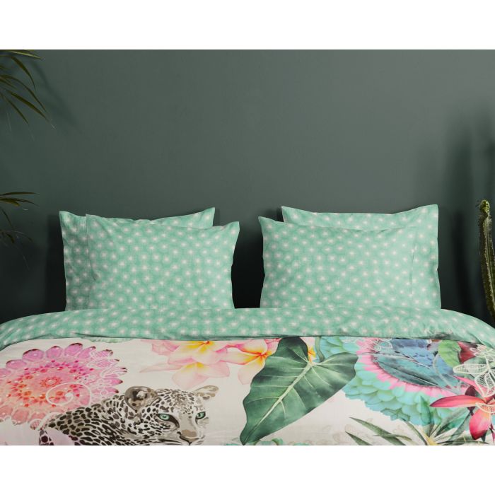 HIP 1-persoons dekbedovertrekset 140x200cm katoen-satijn nr:7157 multi