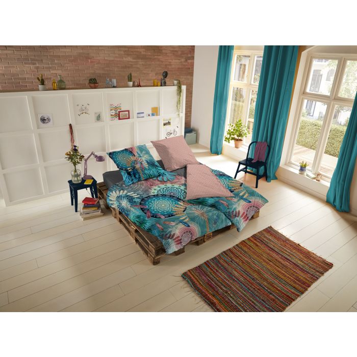 HIP 2-persoons dekbedovertrekset 200x200cm katoen-satijn nr:7178 multi