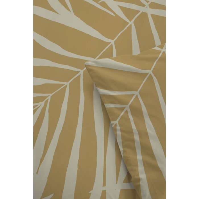 Sunny Palms dekbedovertrek 240x220cm okergeel/multikleur