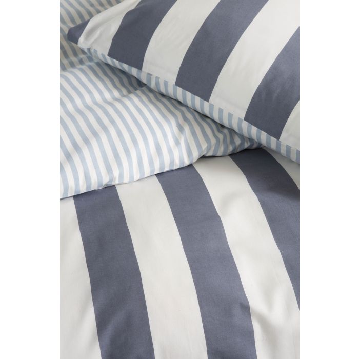 Classic Stripe dekbedovertrek 135x200cm blauw