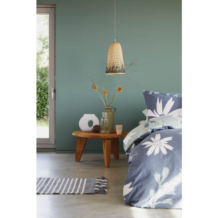 Favorite Flowers dekbedovertrek 155x220cm blauw/jade