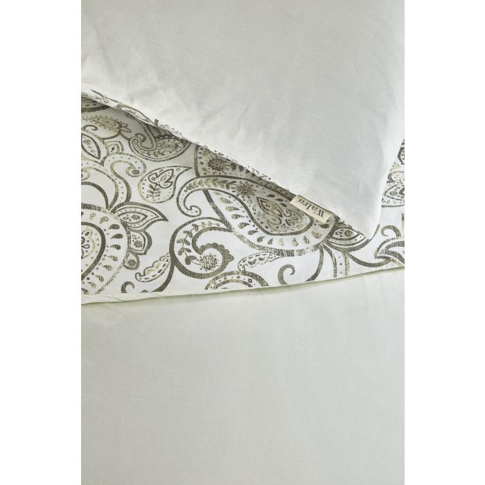 Perfect Paisley dekbedovertrek 240x220cm gebroken wit