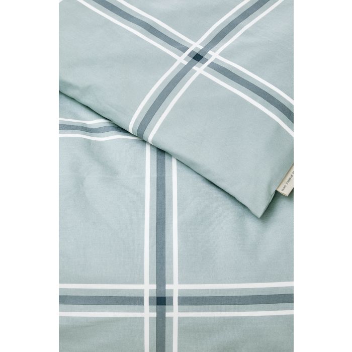 Soft Squares dekbedovertrek 200x220cm blauw
